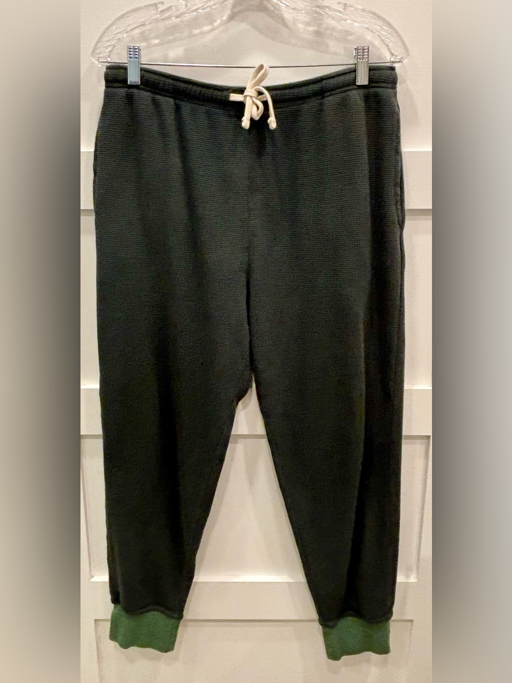 Pact Organic Cotton Men’s Olive Waffle Knit Joggers